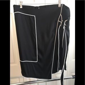 Universal Standard faux wrap skirt